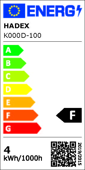 LED pásek 8mm, studený bílý, 60x LED2835/m, IP65, cívka 5m - energetický štítek