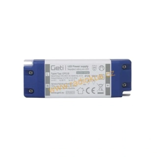 Síťový napájecí zdroj 12V/ 1,5A / 18W GETI GPS18, IP20 , kryté svorky