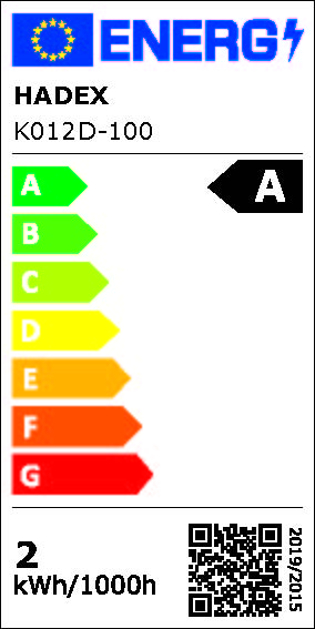 LED pásek 8mm, žlutý, 60xLED2835/m, IP65, cívka 5m - energetický štítek
